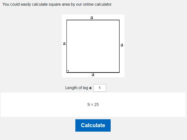 square calculator online